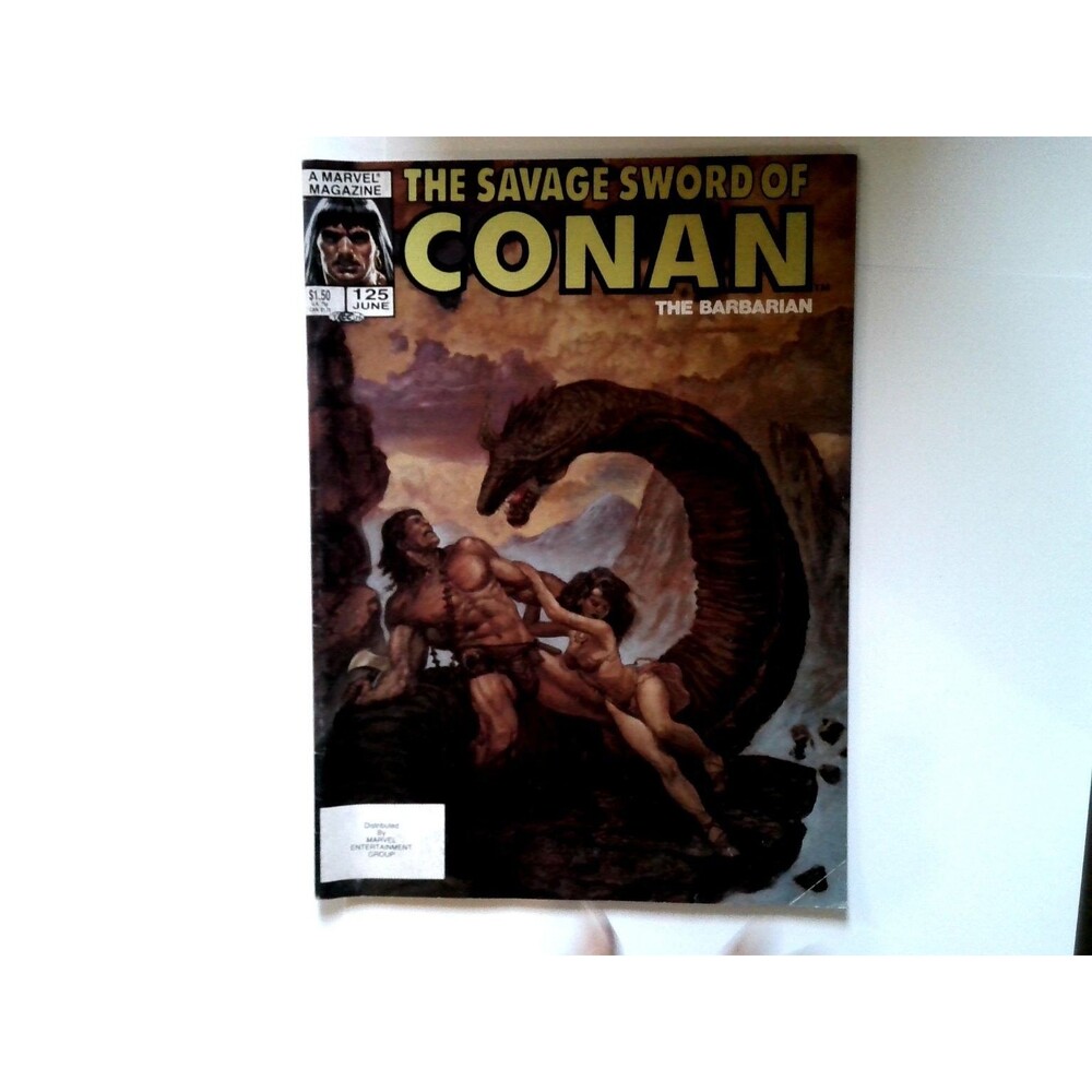 The Savage Sword of Conan The Barbarian #125 Marvel 1986 Thomas Kidd